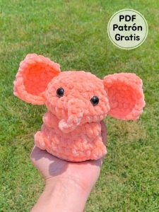 Felpa Peque O Elefante Amigurumi Patr N Gratis