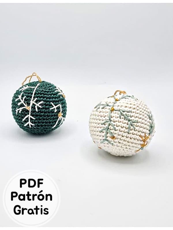 Amigurumi Navidad Ornamento PDF Patrón Gratis