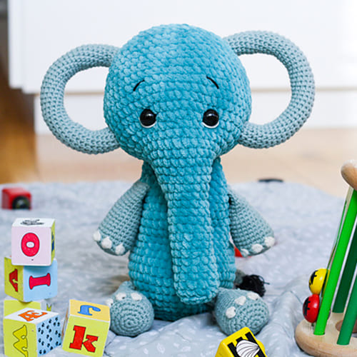 Bebé Elefante Amigurumi PDF Patrón Gratis