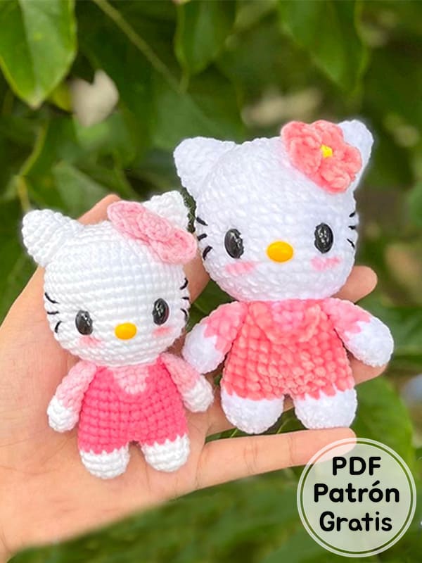 Hello Kitty Amigurumi Patrón Gratis PDF