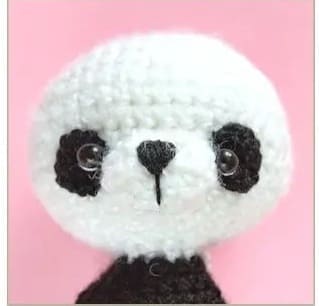 Panda Kawaii Amigurumi PDF Patrón Gratis 