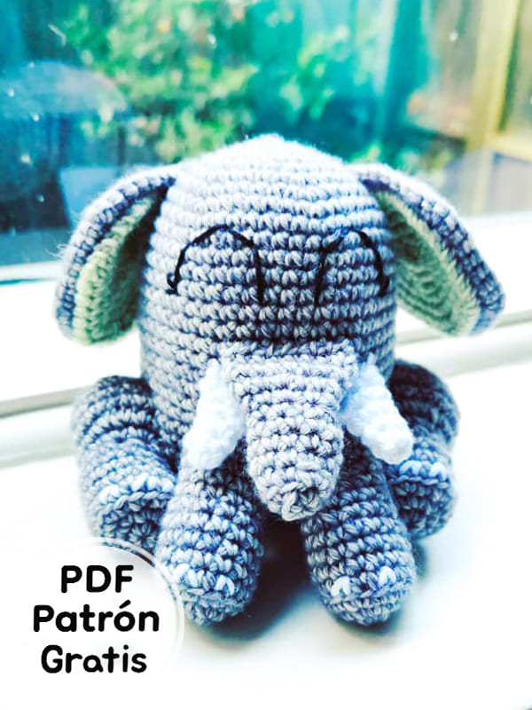 Elefante Amigurumi Hope PDF Patrón Gratis