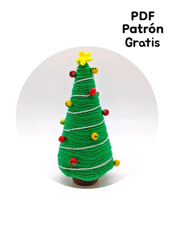 Árbol de Navidad Amigurumi Ornamento PDF Patrón Gratis 