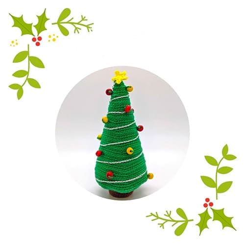 Árbol de Navidad Amigurumi Ornamento PDF Patrón Gratis