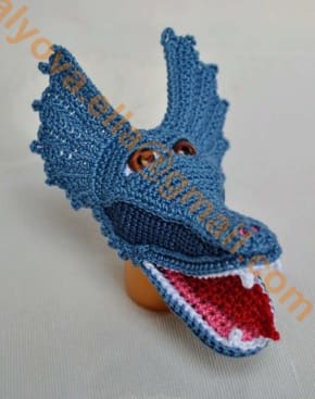 Lindo Azul Dragon Amigurumi Patron Gratis en Español PDF