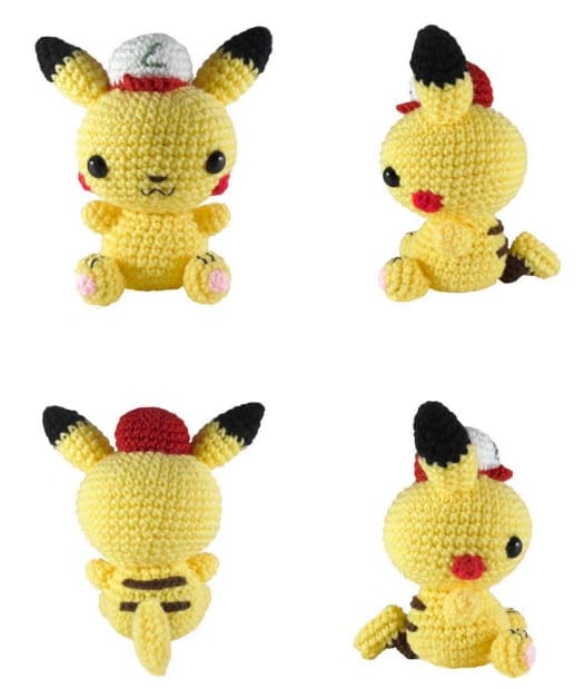 Sombrero de Ash Pikachu Amigurumi Patron Gratis PDF