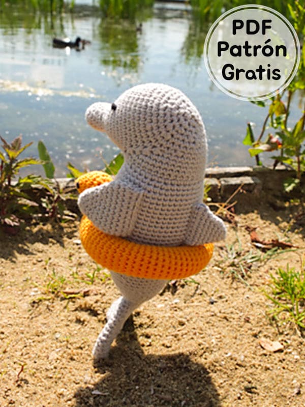 Anillo de Natación Patito Ballena Amigurumi Patrones Gratis PDF