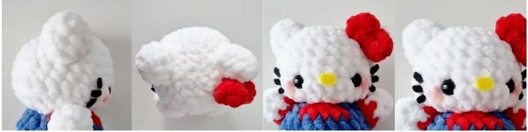 Bebé de Peluche Hello Kitty Amigurumi Patrón Gratis