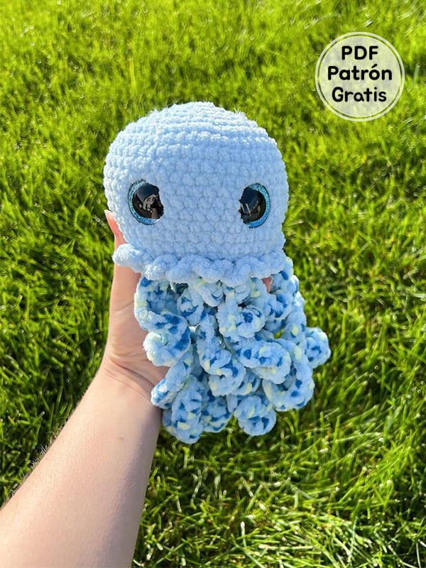 Colores de Primavera Pulpo Amigurumi Patrón Gratis PDF