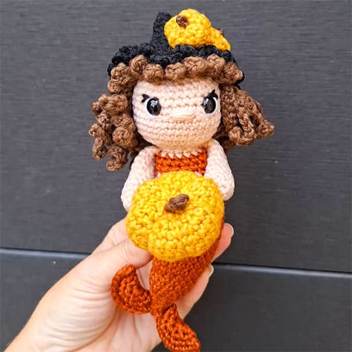 Calabaza Sirena Amigurumi Muñecas A Crochet Patrones Gratis PDF