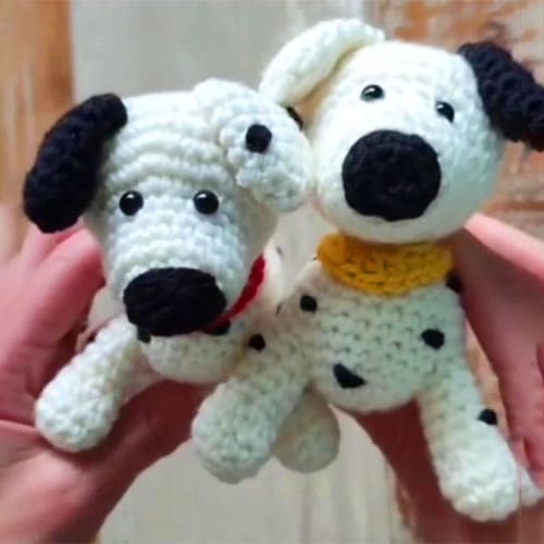 Dálmata Perrito Amigurumi Patron Gratis PDF