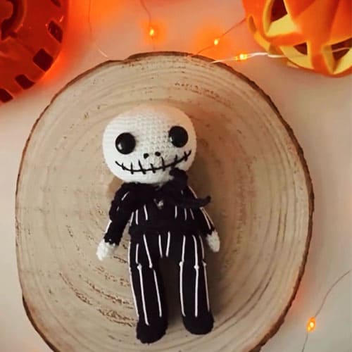 Halloween Jack Skellington Patron Muñeco Amigurumi PDF