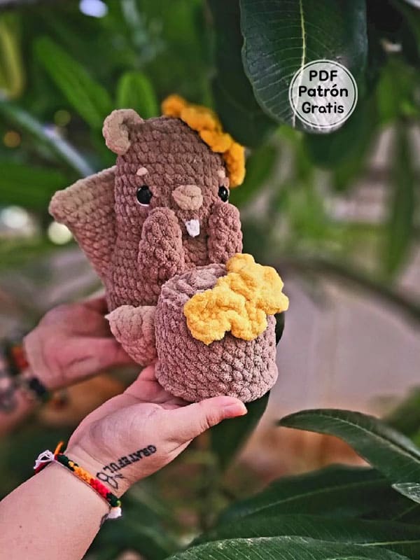 Peluche Castor PDF Patrones Gratis Amigurumis Animales