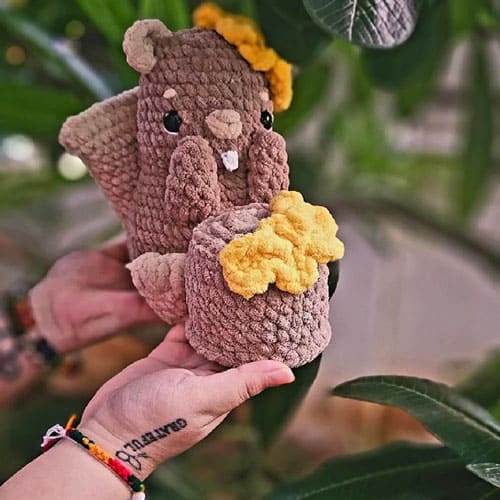 Peluche Castor PDF Patrones Gratis Amigurumis Animales