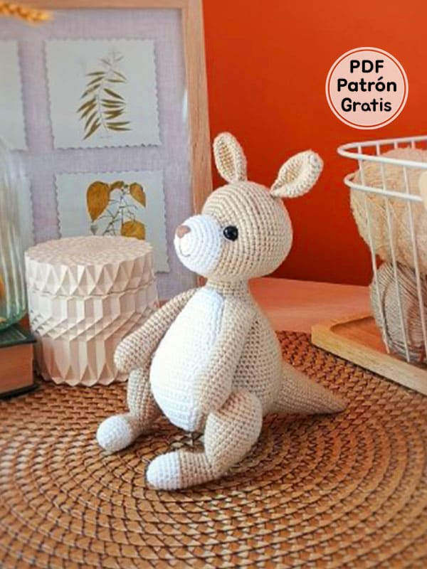 Dulce Canguro Amigurumi Patron Gratis PDF 