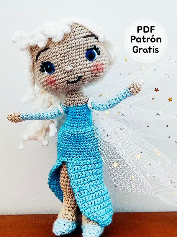 Elsa Muñeca Amigurumi Patron Gratis PDF