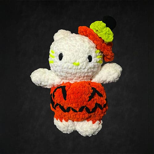 Hello Kitty Calabaza Gato Amigurumi Patron​ PDF