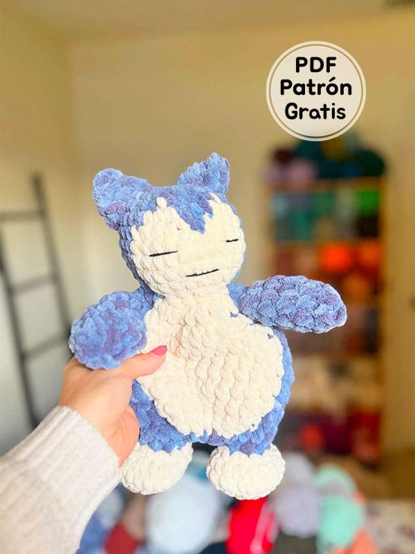 Snorlax Pokemon Amigurumi Patrón Gratis​ PDF