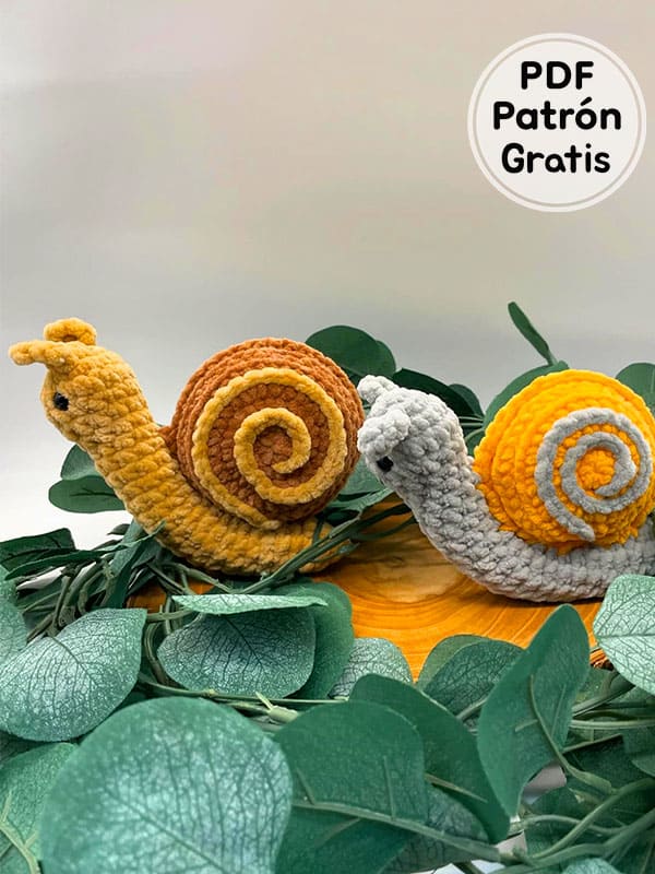 Hermoso Caracol Amigurumi Patron Gratis​ PDF