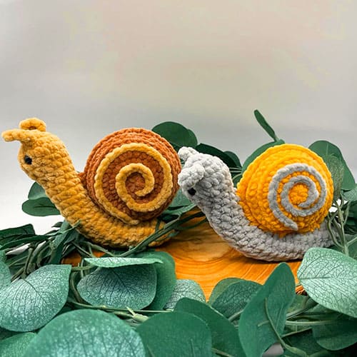 Hermoso Caracol Amigurumi Patron Gratis​ PDF