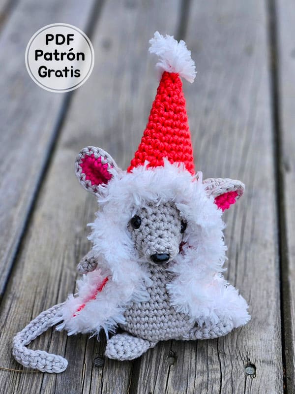 Navidad Raton Amigurumi PDF Patron Gratis