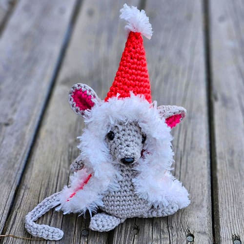 Navidad Raton Amigurumi PDF Patron Gratis