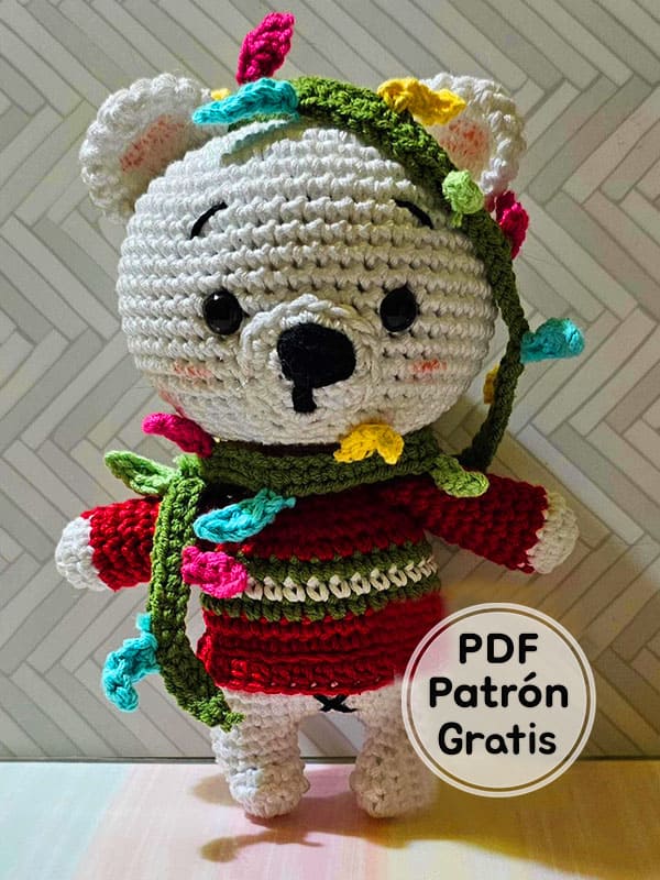 Navidad​ Osito Amigurumi Patron​ PDF Gratis