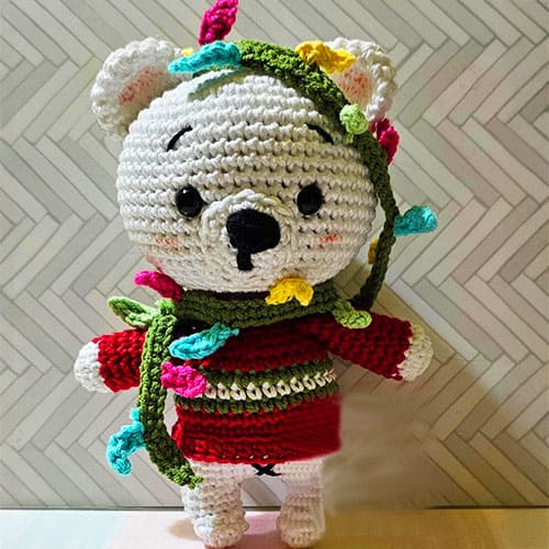 Navidad​ Osito Amigurumi Patron​ PDF Gratis