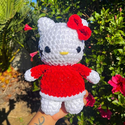 Papá Noel Hello Kitty Amigurumi Patrón Gratis​ PDF